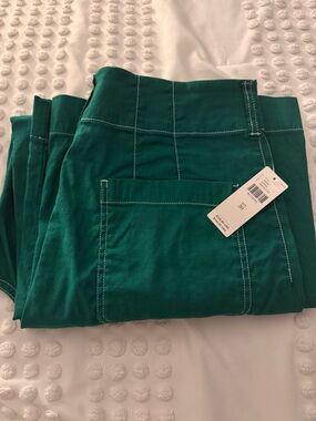 High-Rise Emerald Green Women's Maeve Colette Anthropologie Pants Size 30 NWT